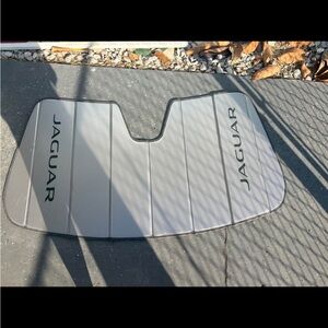 Jaguar Silver Foldable Sunshade - Front Windshield